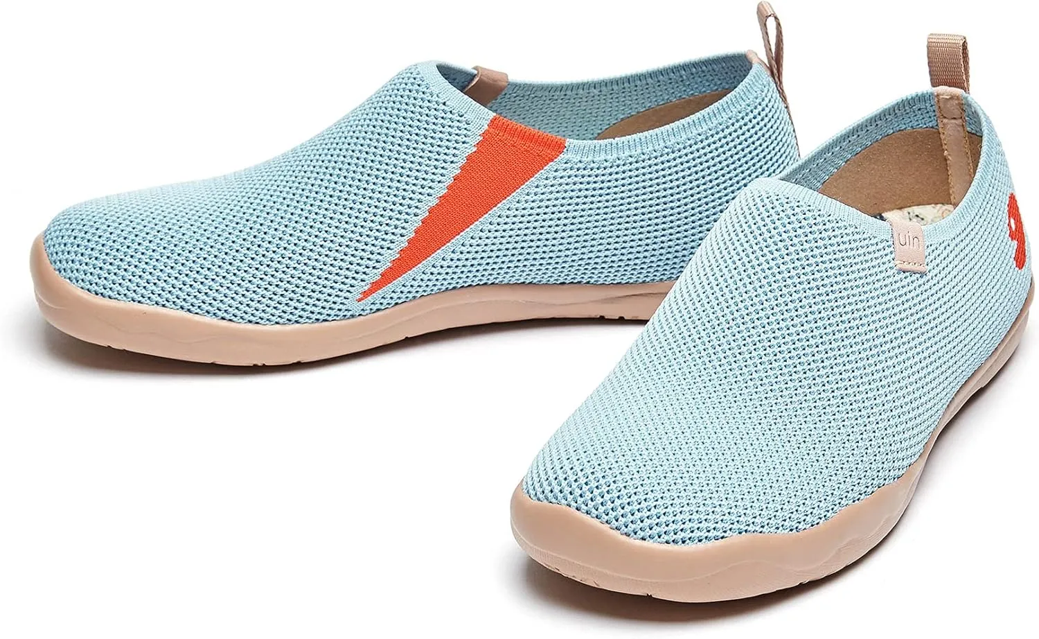 UIN Women's Slip Ons Lightweight Flats Sneakers Walking Casual Loafers Solid Color Travel Shoes
