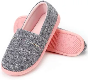 Urbancolor Women Washable Closed Back Indoor Slippers Anti-Slip House Slipper Breathable Home Shoes