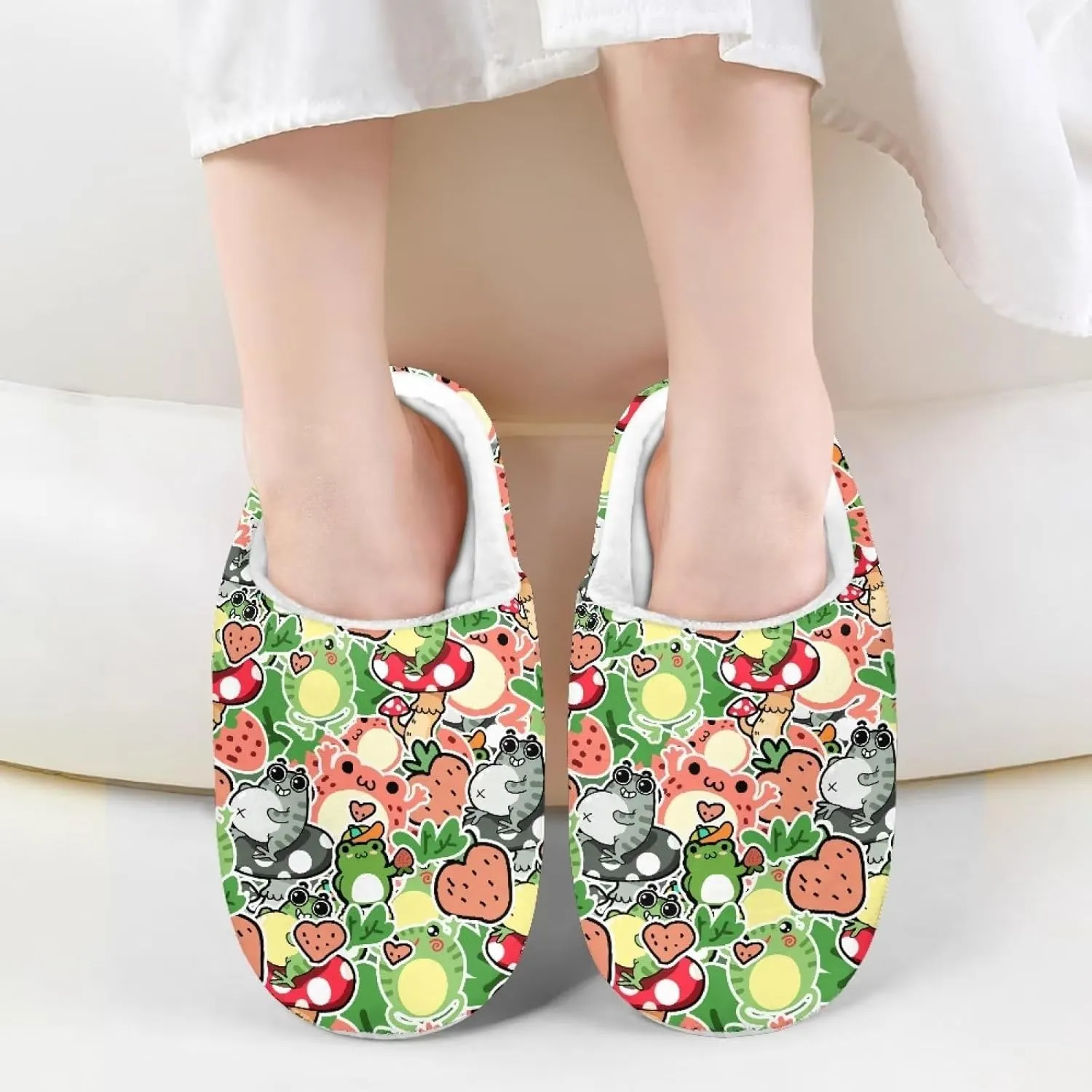 US 9-US 14.9 Unisex Girls and Boys Plush Slippers House Bedroom Shoes Warm Cozy Lightweight Kids Shoes