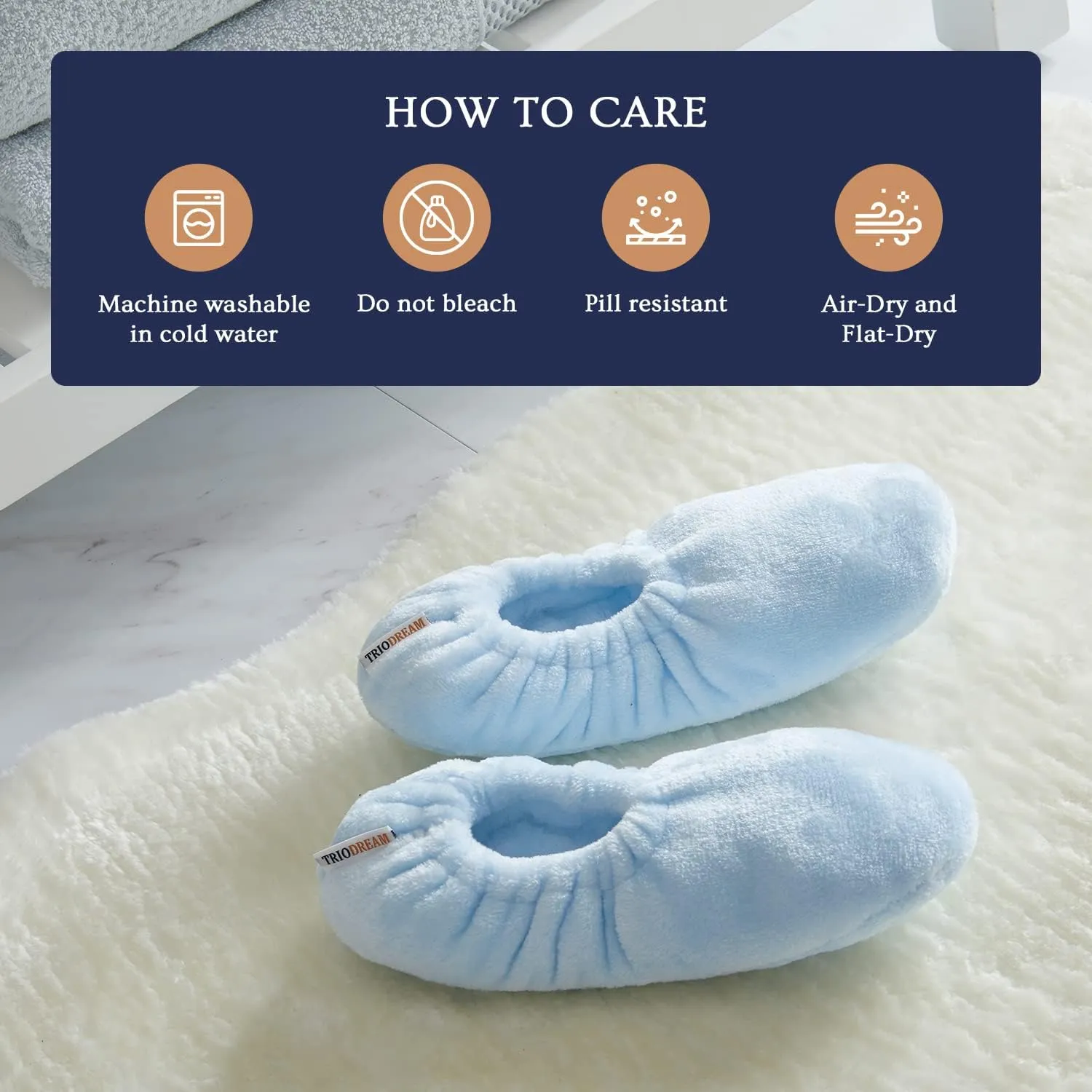 Velvet Plush Memory Foam Warm Slipper Socks For Women | Non-Slip One Size Fuzzy Socks For Women | Ultra Plush and Cozy Warmth Collection