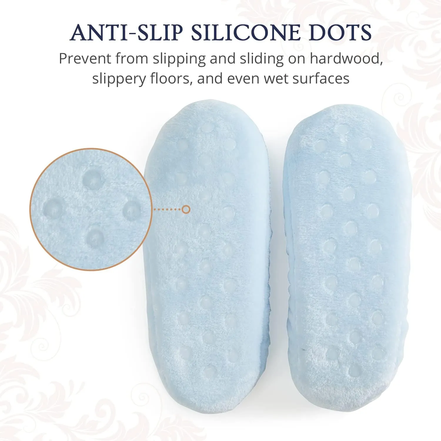 Velvet Plush Memory Foam Warm Slipper Socks For Women | Non-Slip One Size Fuzzy Socks For Women | Ultra Plush and Cozy Warmth Collection