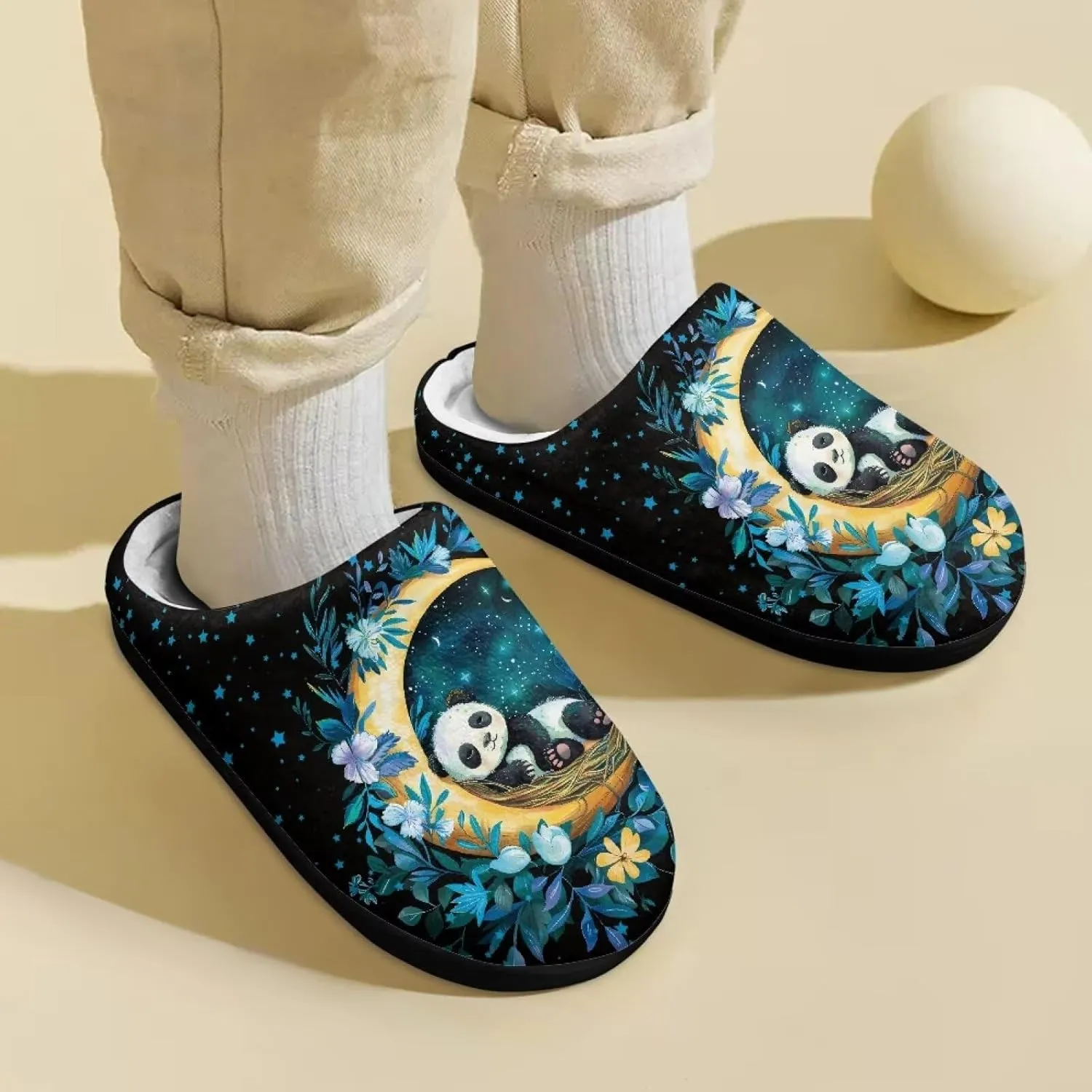 Veniyate House Slippers Cozy Plush Indoor Outdoor House Shoes Bedroom Slippers for Toddler Kid