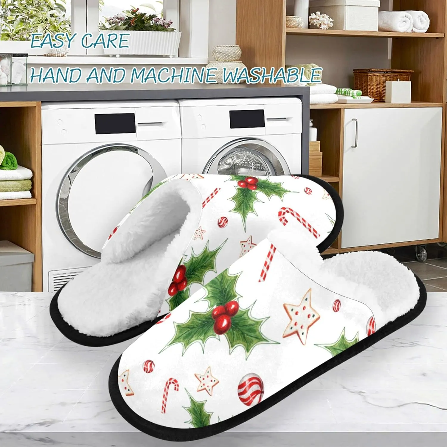 visesunny Modern Slippers for Women Mens Winter Womens Slipper Warm Comfy Memory Foam House Slippers Shoes Bedroom Cozy Indoor Outdoor Slippers