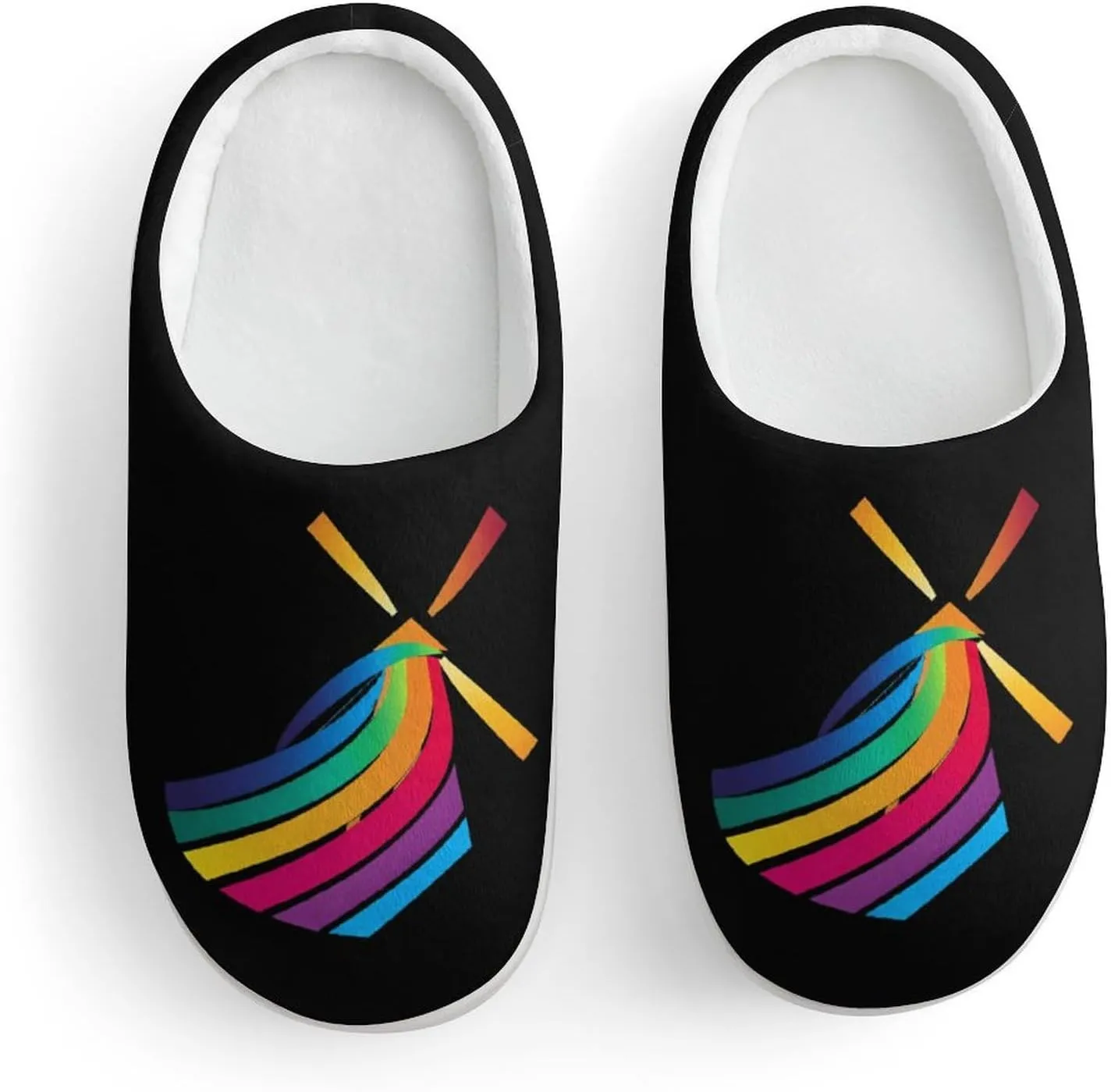 Winds of Change Rainbow Cute Cotton Slippers Anti-slip House Shoes Funny Slipper Indoor Outdoor