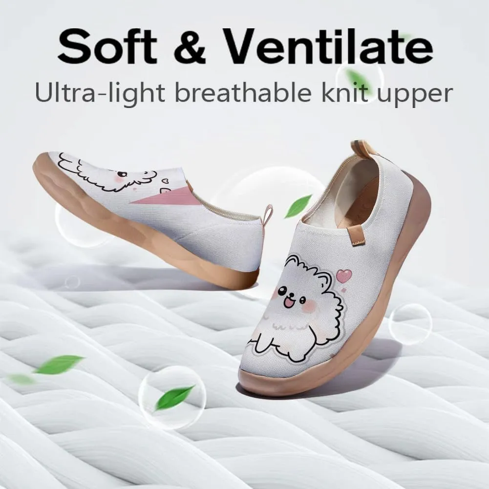 Women's Artistic Painted Travel Shoes Slip-On Casual Leather Loafers Lightweight and Comfortable Animal Style Sneakers