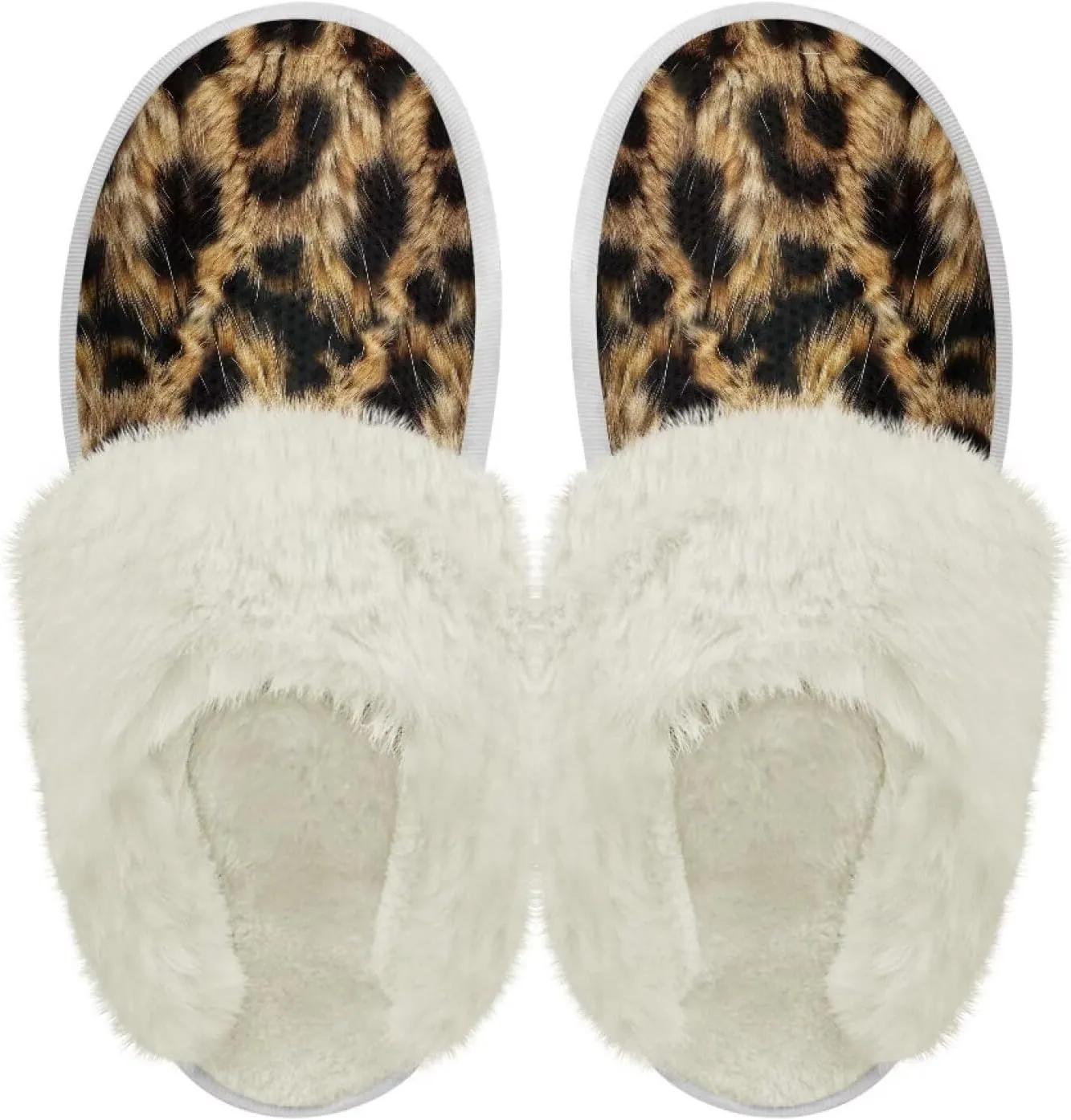 Women's Fuzzy Slippers Fluffy Winter Warm House Shoes Comfort Non Slip Soft Plush Slippers Indoor and Outdoor US 5-10