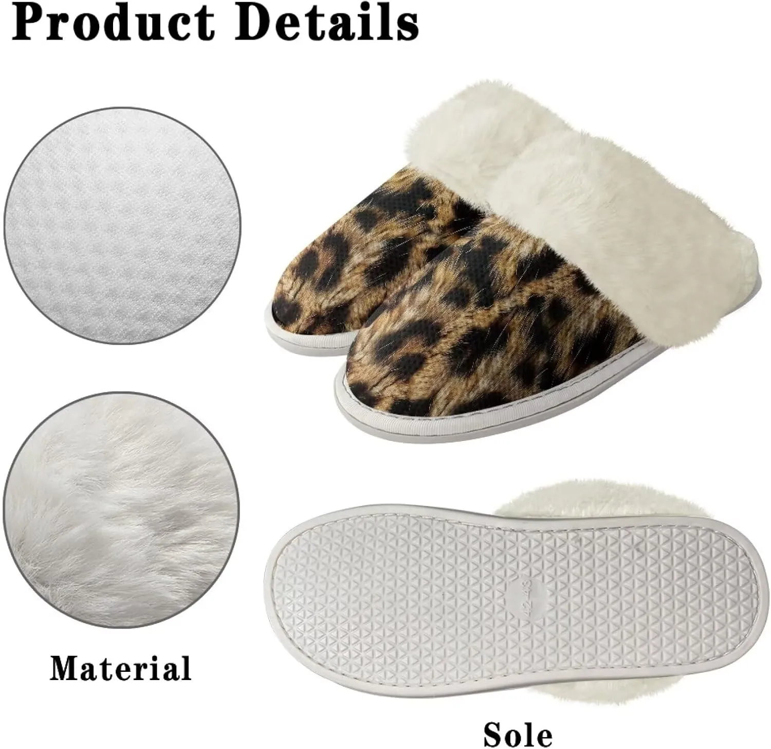 Women's Fuzzy Slippers Fluffy Winter Warm House Shoes Comfort Non Slip Soft Plush Slippers Indoor and Outdoor US 5-10