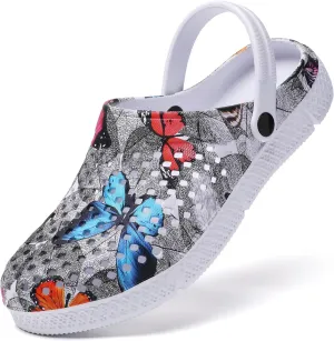 Women's Garden Clogs Shoes Casual Slipper Beach Sandals Anti-Slip Pool Water Shoes Home Slippers Summer Footwear