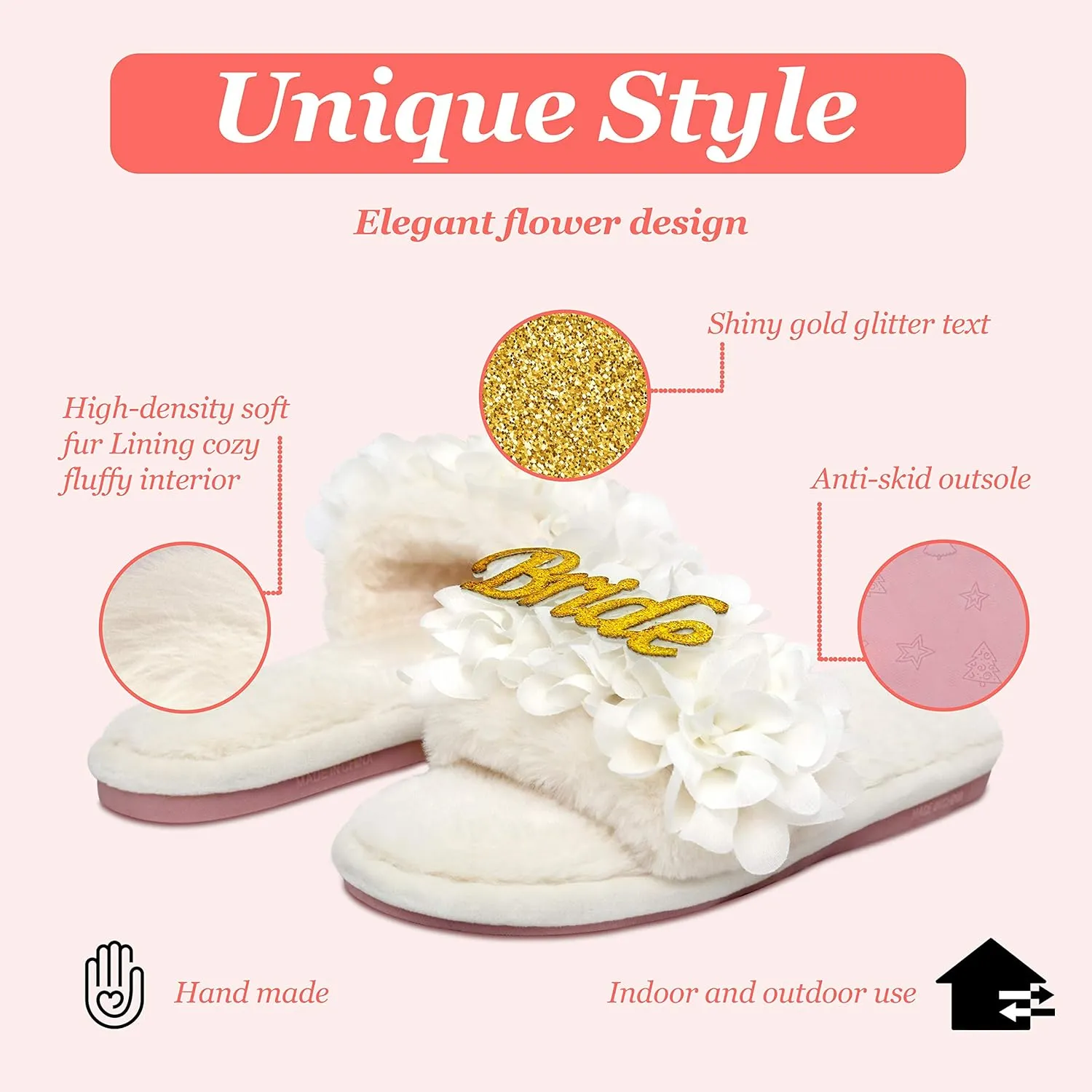 Women’s I Do Slippers Bride Slippers Bride To Be Wedding Bridal Shower Bachelorette Party Engagement Bridesmaid Honeymoon Gifts For Her