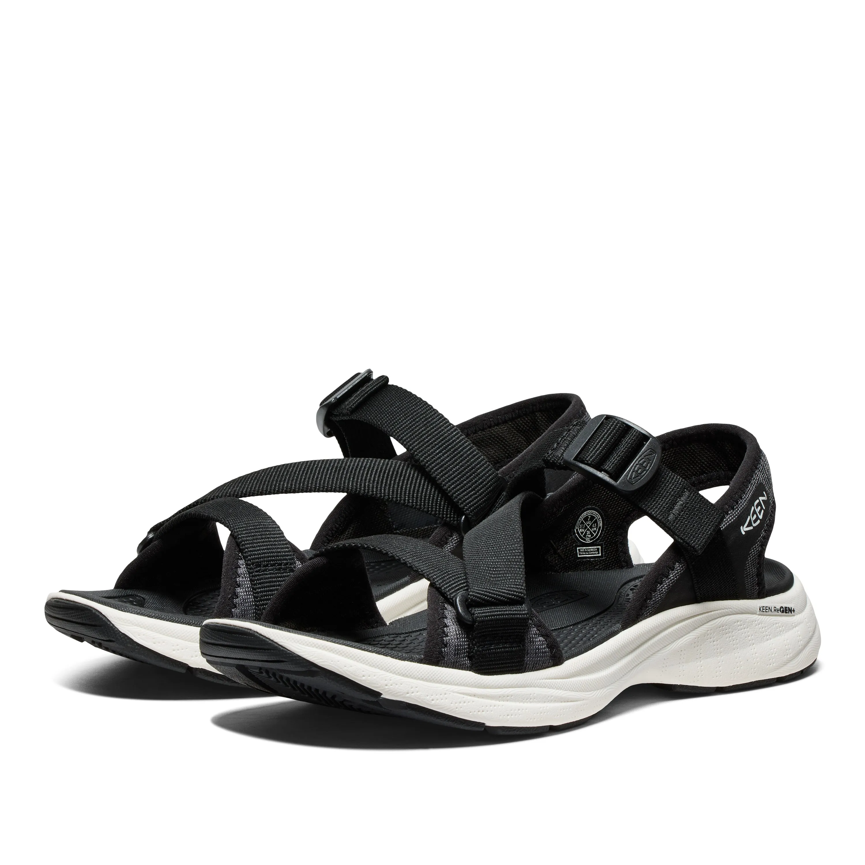 Women's Leiki Open-Toe Sandal Black Star White