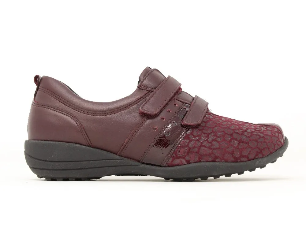 Womens Lightweight Katja Nappa Burgundy Shoes