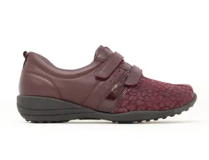 Womens Lightweight Katja Nappa Burgundy Shoes