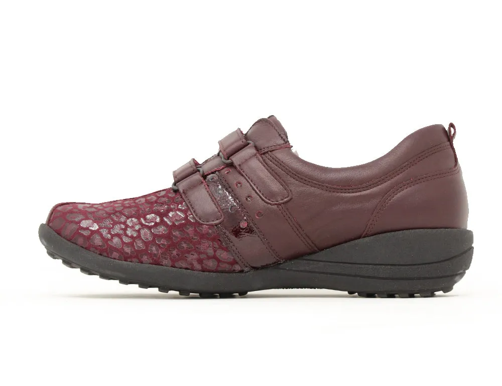 Womens Lightweight Katja Nappa Burgundy Shoes