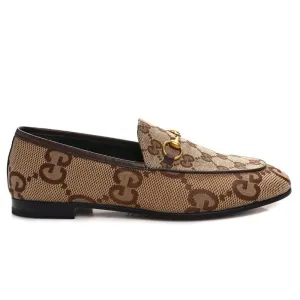 Women's Maxi GG Gucci Jordaan Loafer 'Camel Ebony'