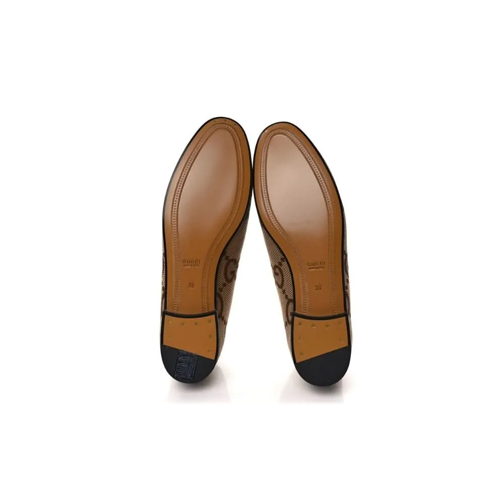 Women's Maxi GG Gucci Jordaan Loafer 'Camel Ebony'