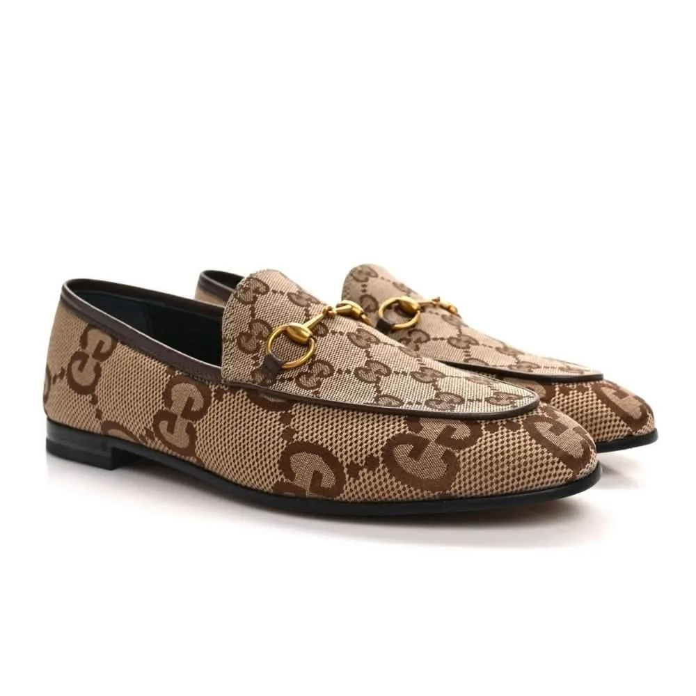 Women's Maxi GG Gucci Jordaan Loafer 'Camel Ebony'