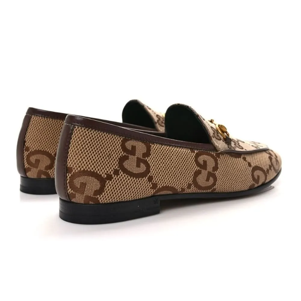Women's Maxi GG Gucci Jordaan Loafer 'Camel Ebony'