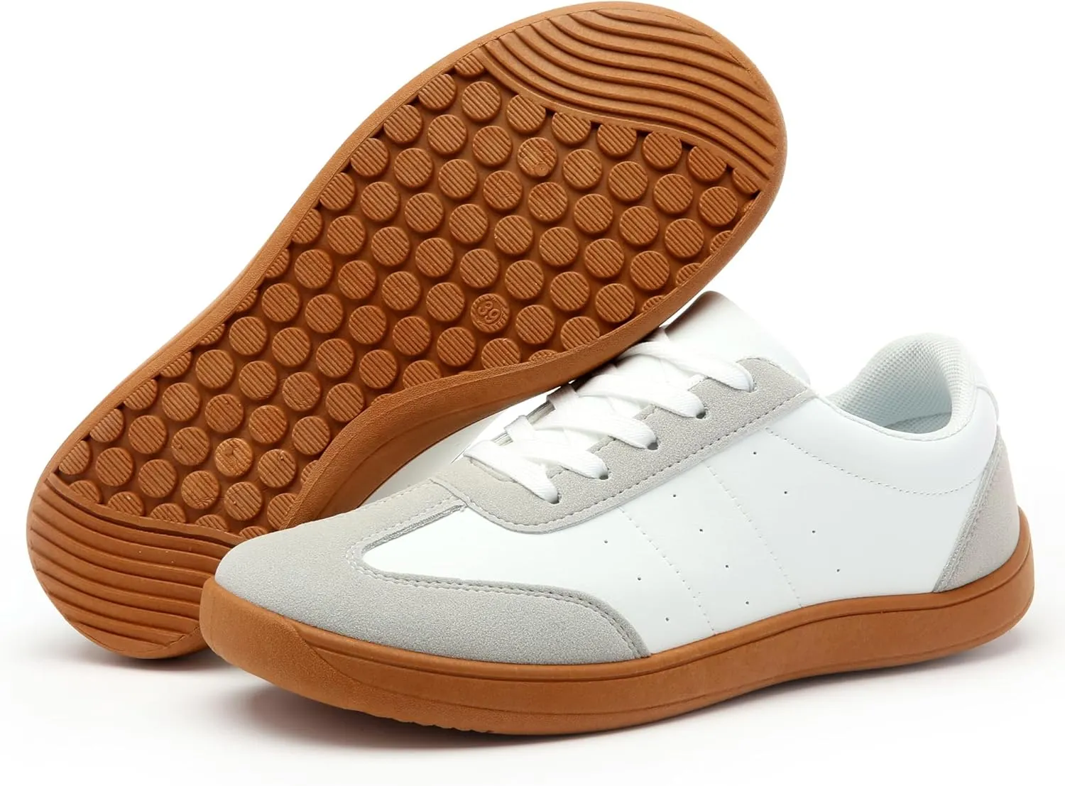 Women's Men's Classic Leather Sneakers Comfy Breathable Casual Walking Shoes Fashion Soft Lace-up Sneaker