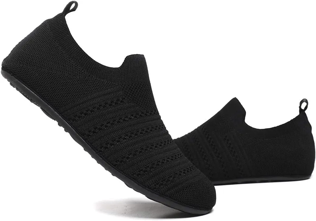 Womens Mens Slippers with Rubber Sole Ultra-Lightweight House Slipper Socks Around House Shoes Non Slip Indoor&Outdoor
