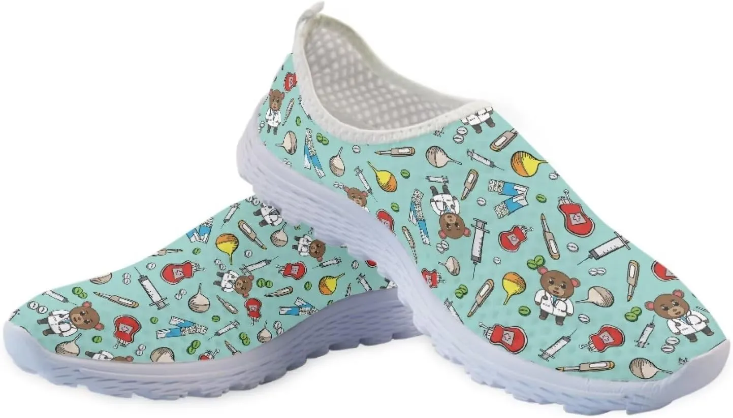 Womens Mesh Sneakers Non Slip Running Tennis Shoes Women Lightweight Soft Sole Walking Shoes