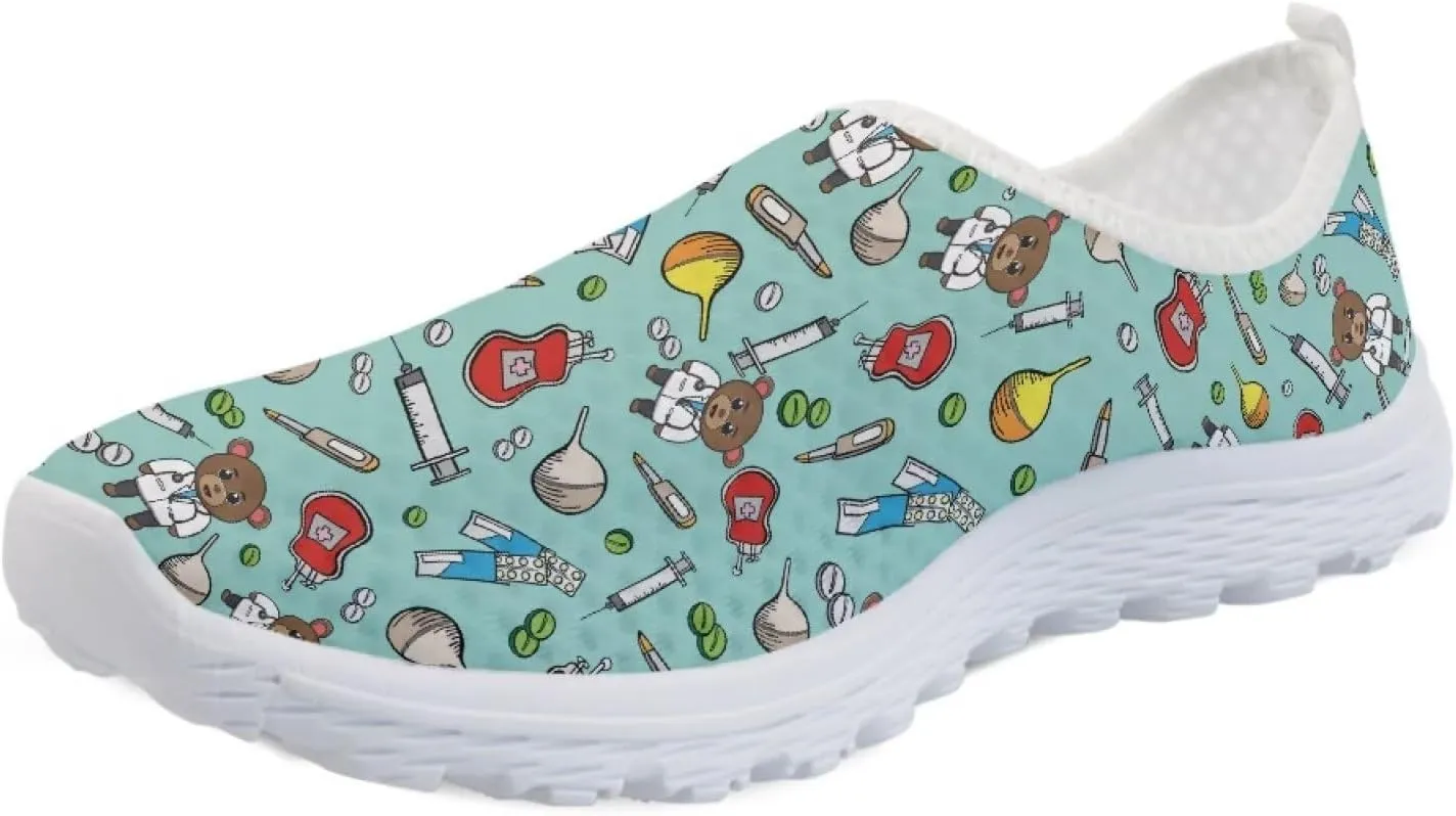 Womens Mesh Sneakers Non Slip Running Tennis Shoes Women Lightweight Soft Sole Walking Shoes
