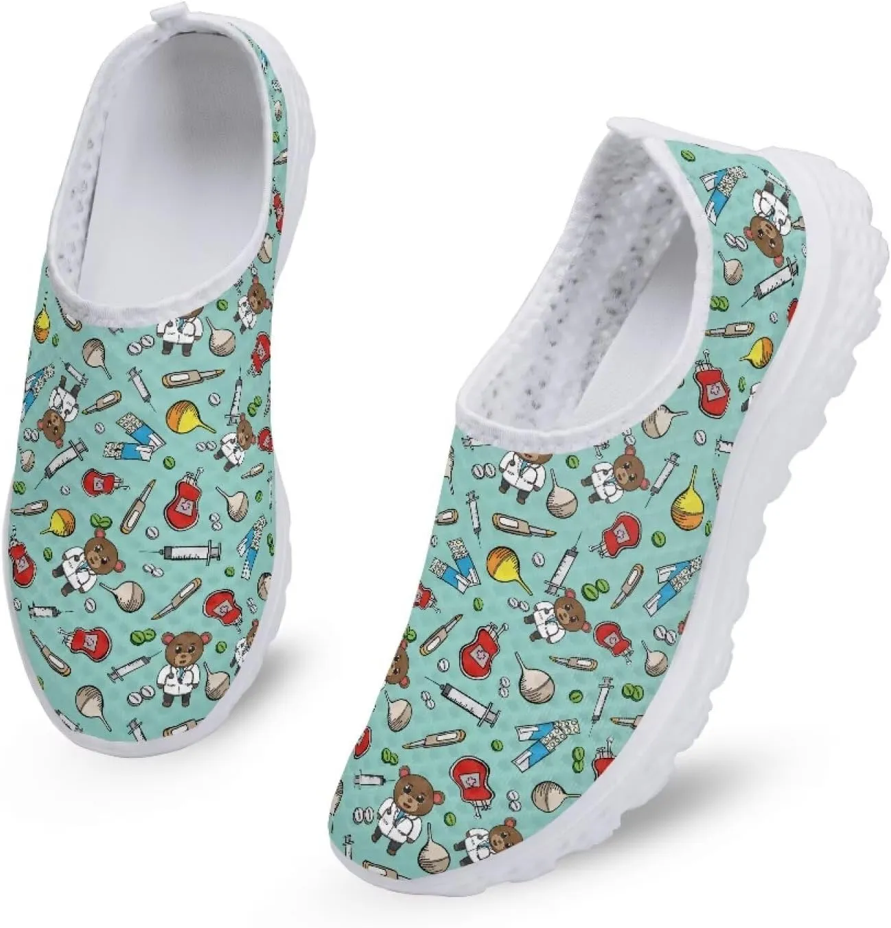 Womens Mesh Sneakers Non Slip Running Tennis Shoes Women Lightweight Soft Sole Walking Shoes