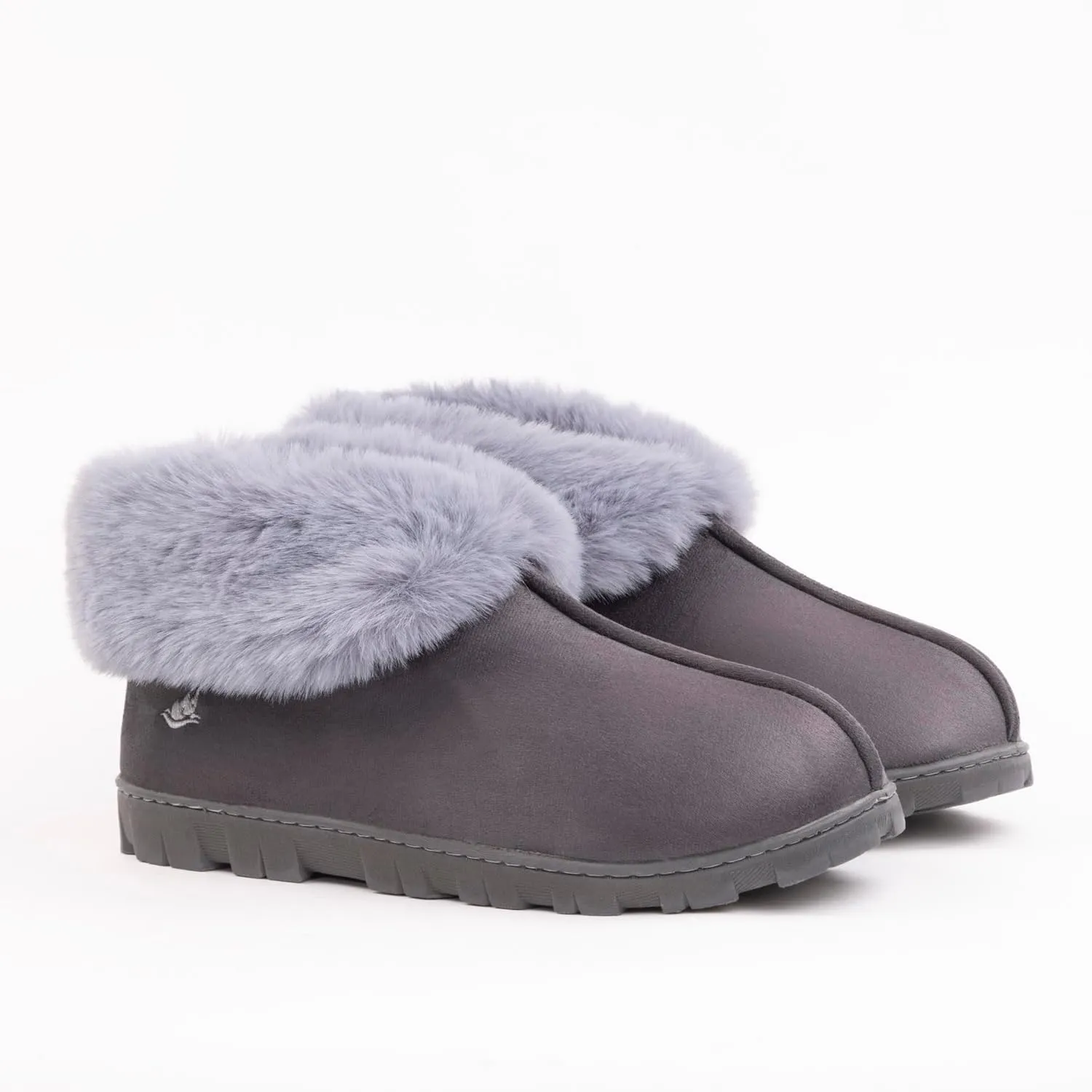 Women's Micro Suede Faux Fur Fleece Lined Cozy 80-D High-Density Memory Foam Winter Slipper Bootie Breathable House Shoes Non Skid Indoor Outdoor Sole