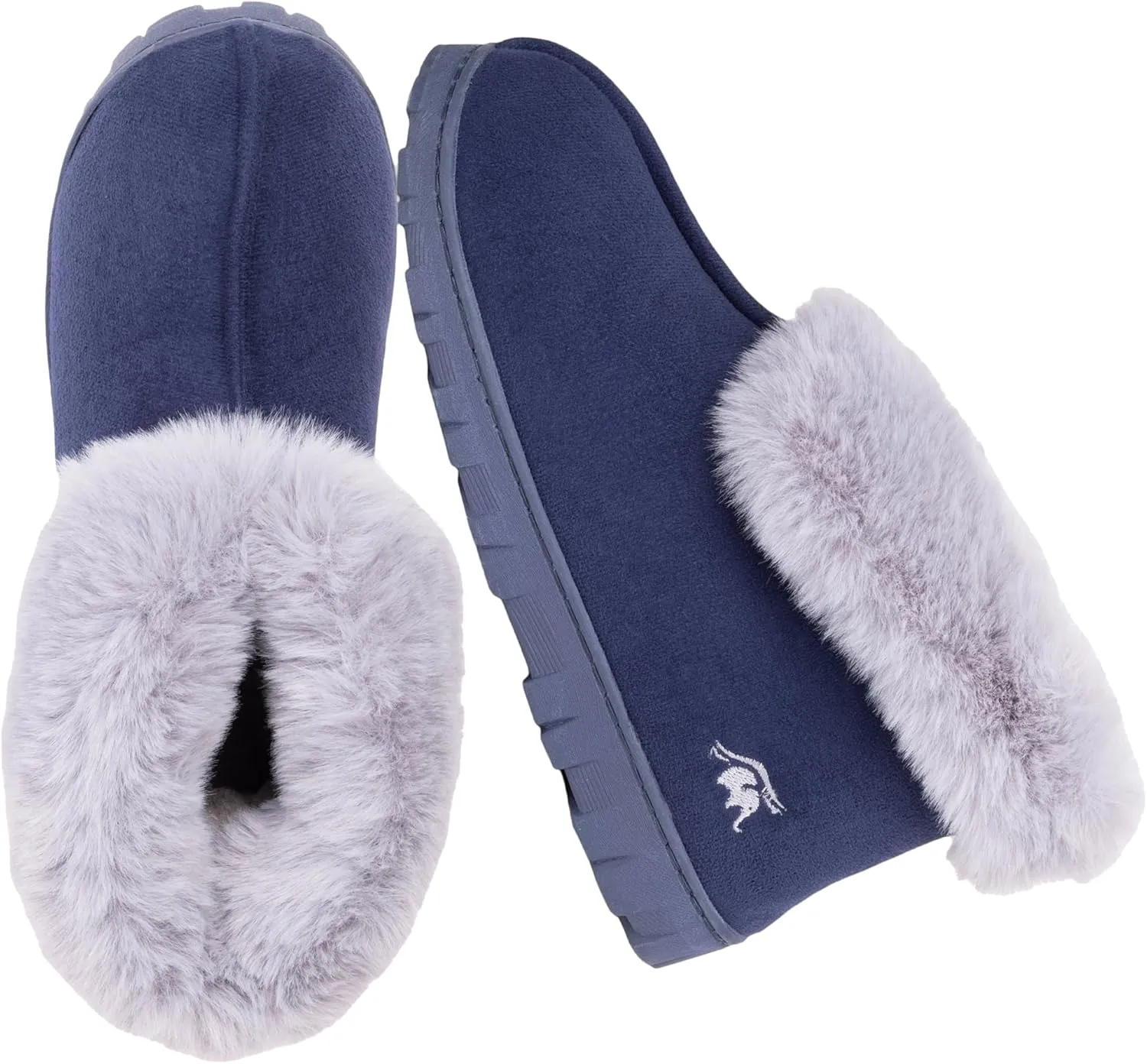 Women's Micro Suede Faux Fur Fleece Lined Cozy 80-D High-Density Memory Foam Winter Slipper Bootie Breathable House Shoes Non Skid Indoor Outdoor Sole