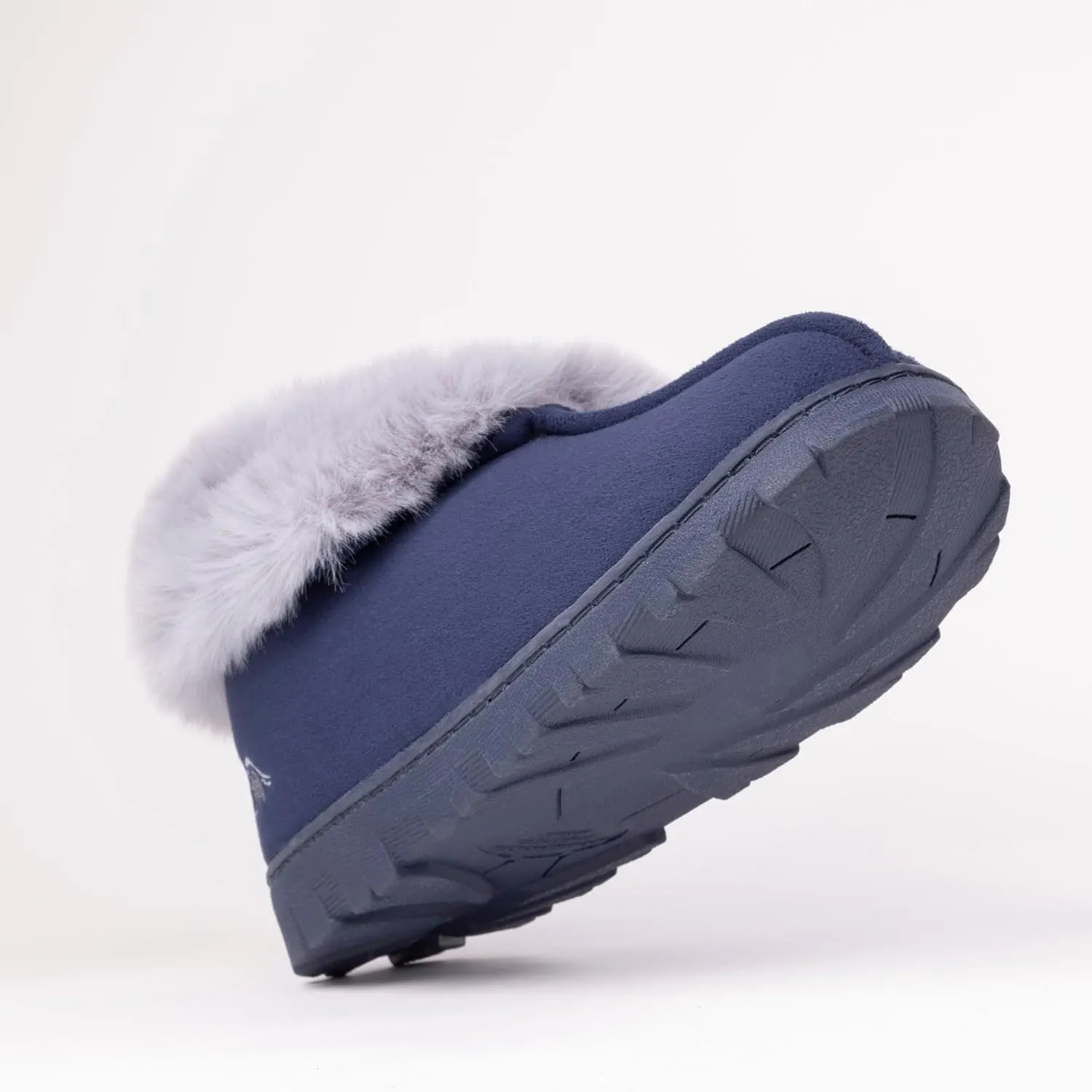 Women's Micro Suede Faux Fur Fleece Lined Cozy 80-D High-Density Memory Foam Winter Slipper Bootie Breathable House Shoes Non Skid Indoor Outdoor Sole