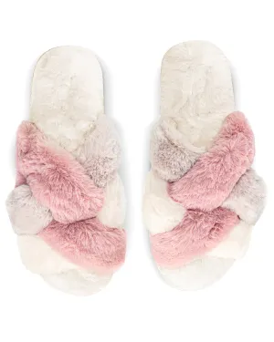 Women's Multi Weave Plush Slippers