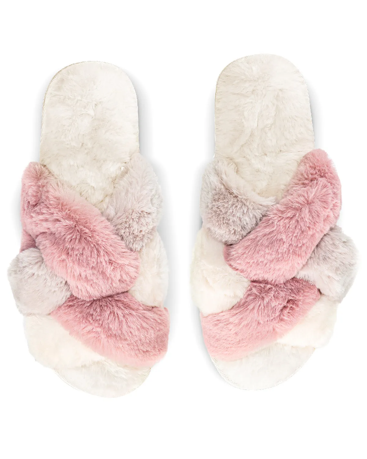 Women's Multi Weave Plush Slippers