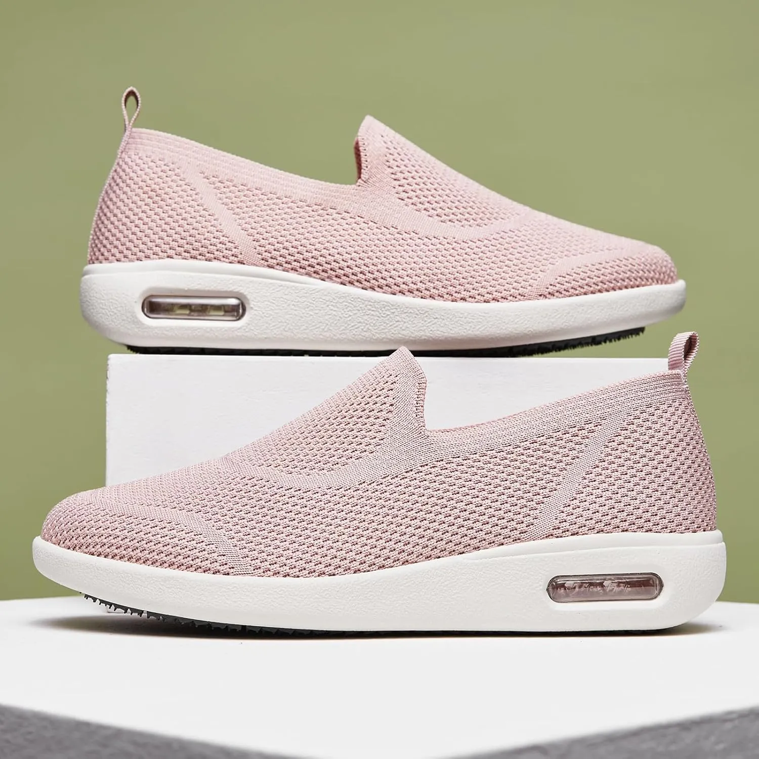 Women's one Foot Sports Shoes, Anti Slip Walking Shoes, Breathable mesh Work Casual Lightweight Exercise Shoes