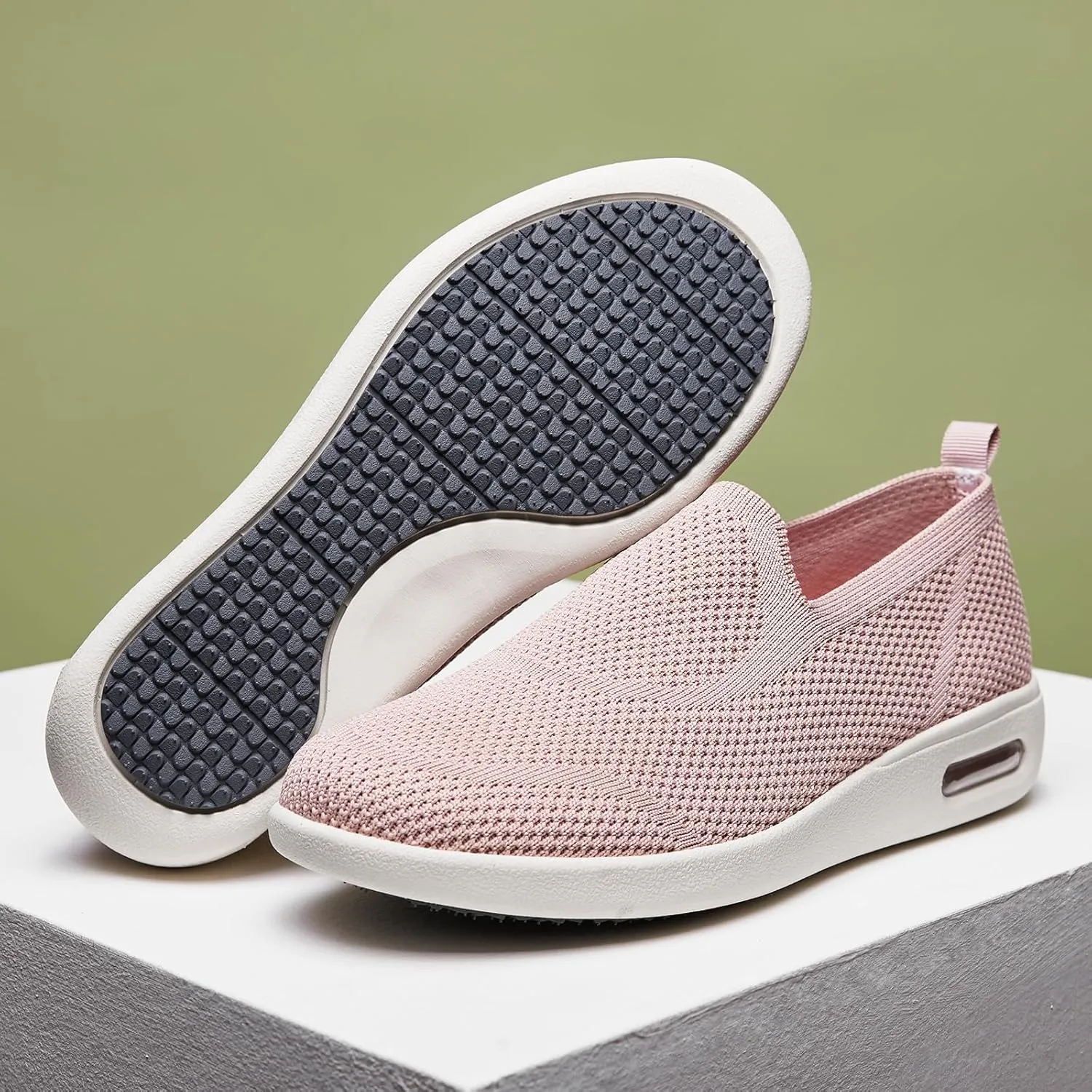 Women's one Foot Sports Shoes, Anti Slip Walking Shoes, Breathable mesh Work Casual Lightweight Exercise Shoes