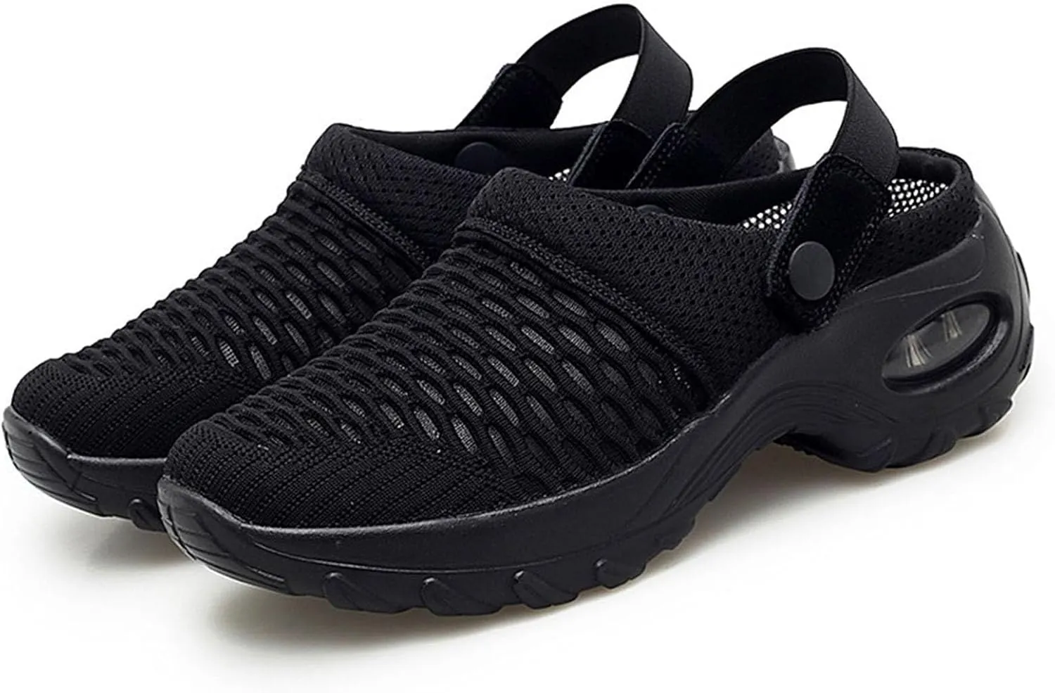 Women's Orthopedic Clogs with Air Cushion Support to Reduce Back and Knee Pressure, Mesh Shoes Slip-On Slippers for Women