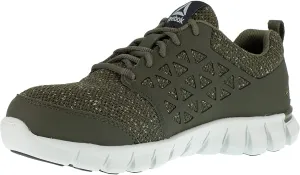 Women's Rb051 Sublite Cushion Safety Toe Athletic Work Shoe Olive Green