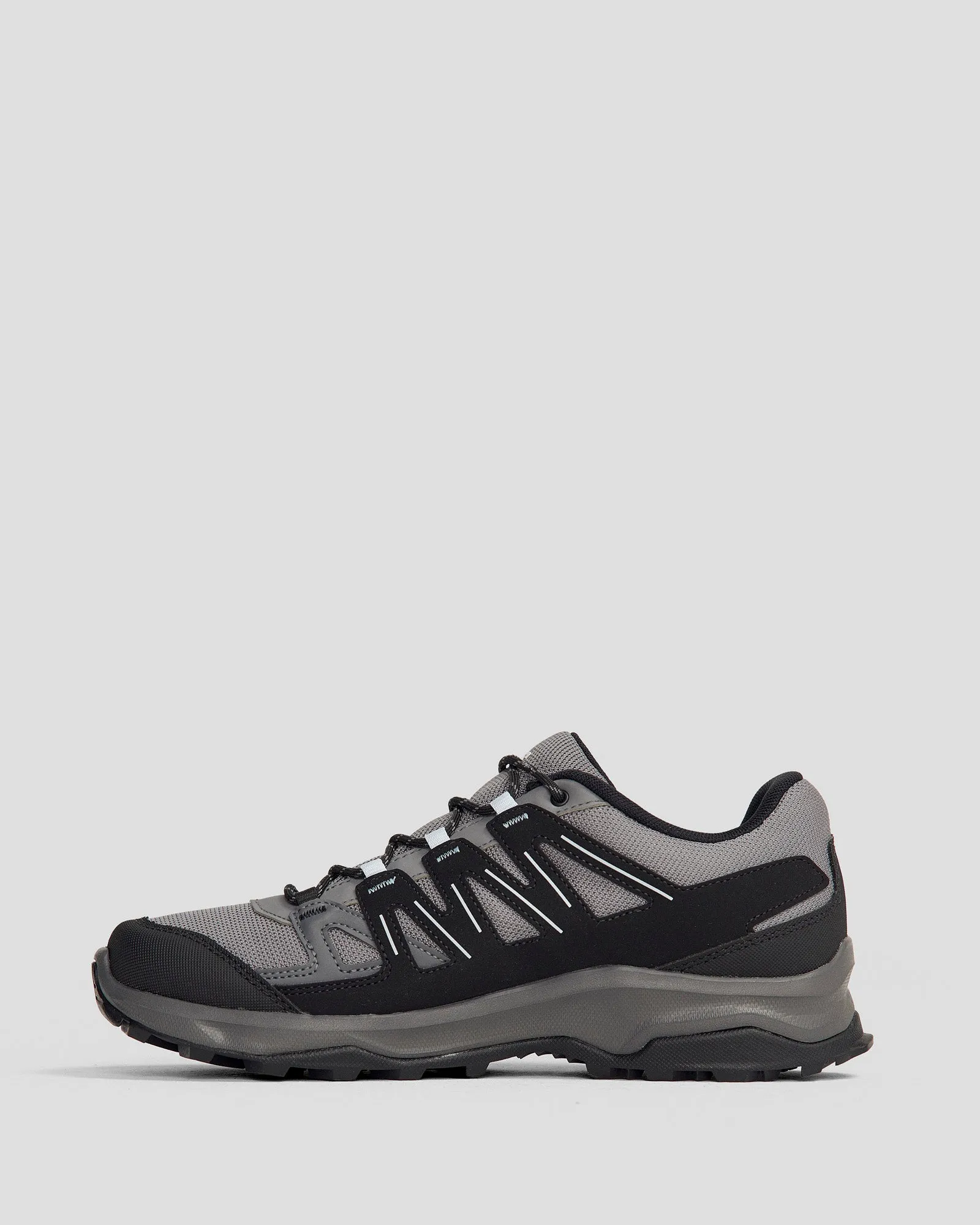 Women's Salomon Grivola Waterproof Hiking Shoe - Quiet Shade/Black/Heather