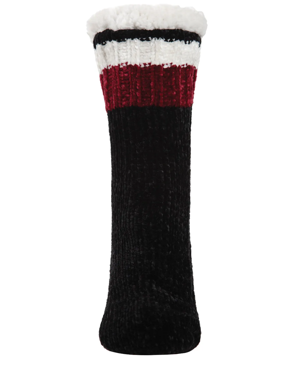 Women's Varsity Chenille Plush-Lined Slipper Socks