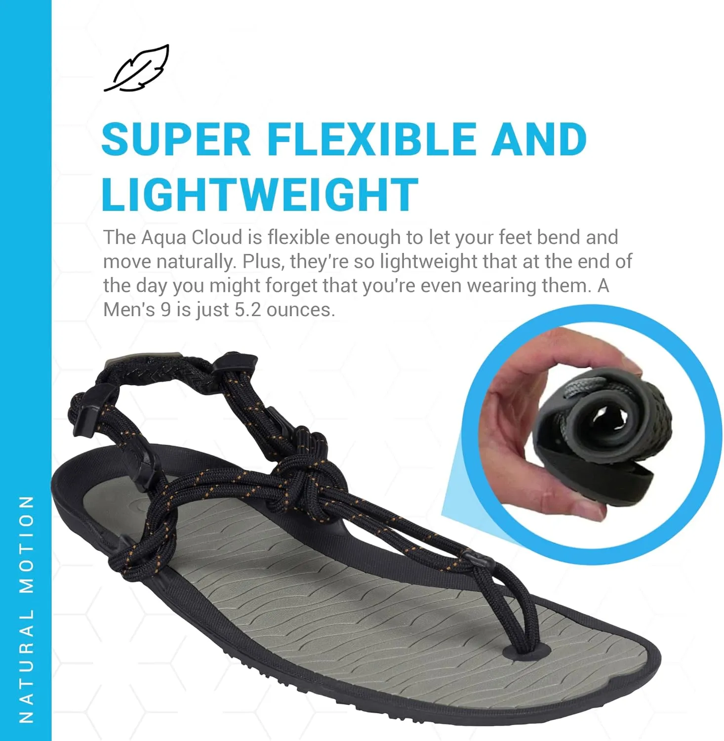Xero Shoes Men's Aqua Cloud Barefoot Water Sandal