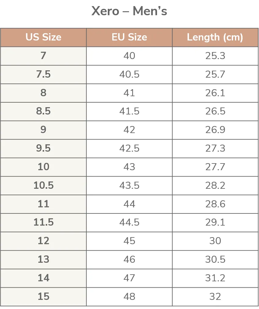 Xero Z-Trek Men's Forest
