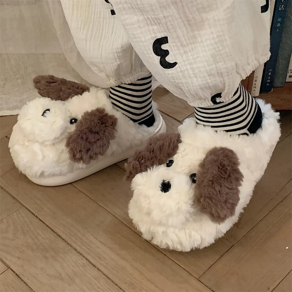 XIXITIAO Fuzzy Slippers,Cute Slippers for Women Men,Kawaii Cartoon Animal Slippers Plush House Shoes,Womens Slides for Indoor pantuflas para de mujer