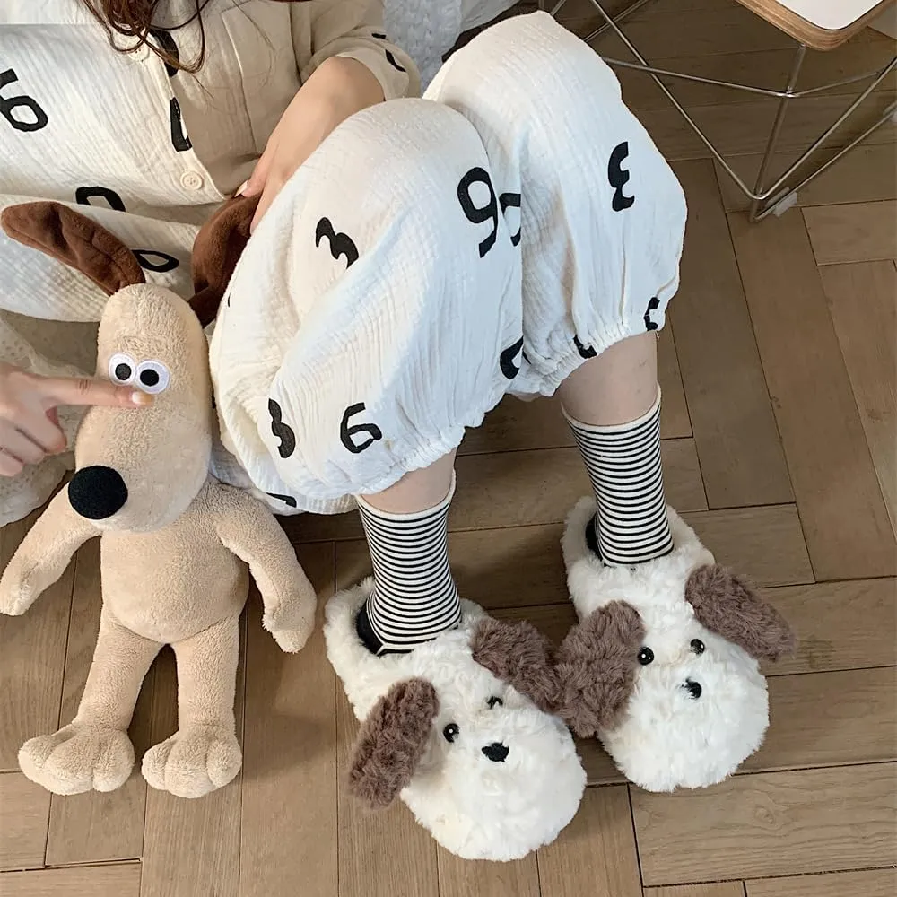 XIXITIAO Fuzzy Slippers,Cute Slippers for Women Men,Kawaii Cartoon Animal Slippers Plush House Shoes,Womens Slides for Indoor pantuflas para de mujer