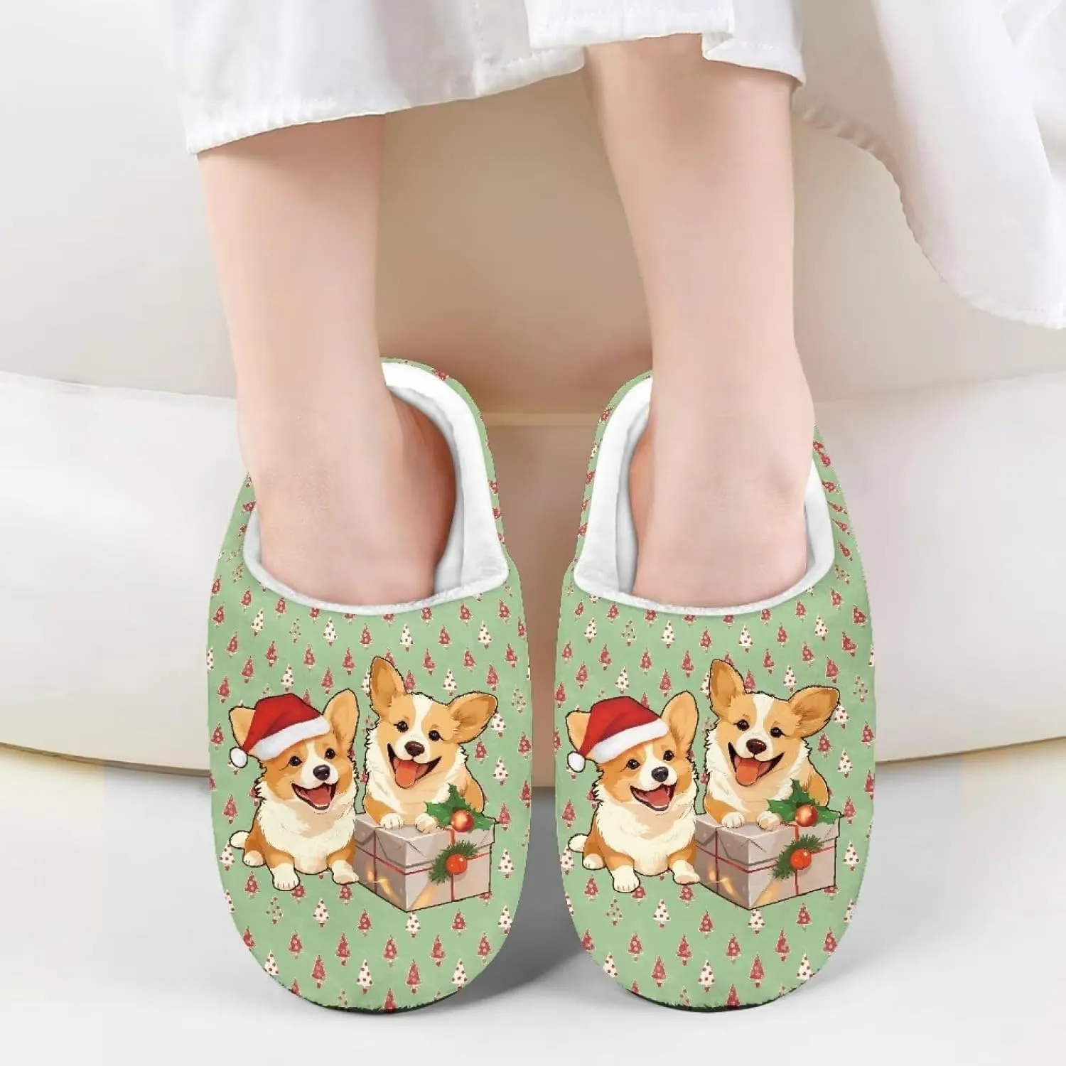 Xpyiqun Kids Slippers Fuzzy House Shoes for Girls Boys Soft Plush Home Slipper Bathroom Spa Shoe 9-14.5