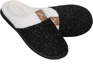 YALOX Women's Slippers Men's Warm Slippers Home Shoes Comfortable Memory Foam Anti-Slip House Cotton Shoes Indoor & Outdoor