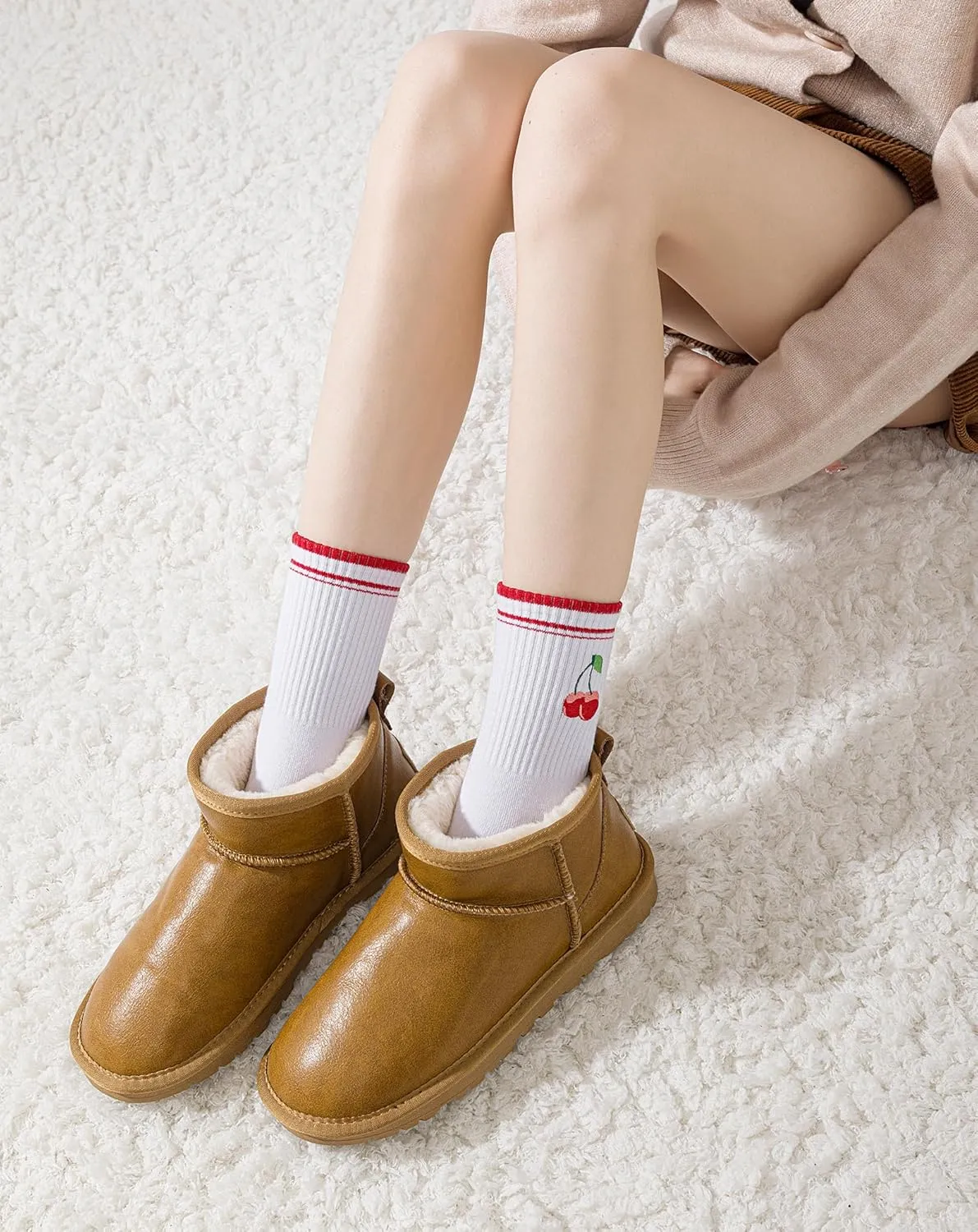 Yawlsow Pilates Grip Socks for Women Yoga Grippy Socks Cute Barre Non Skid Athletic Crew Sticky Sock Workout Hospital