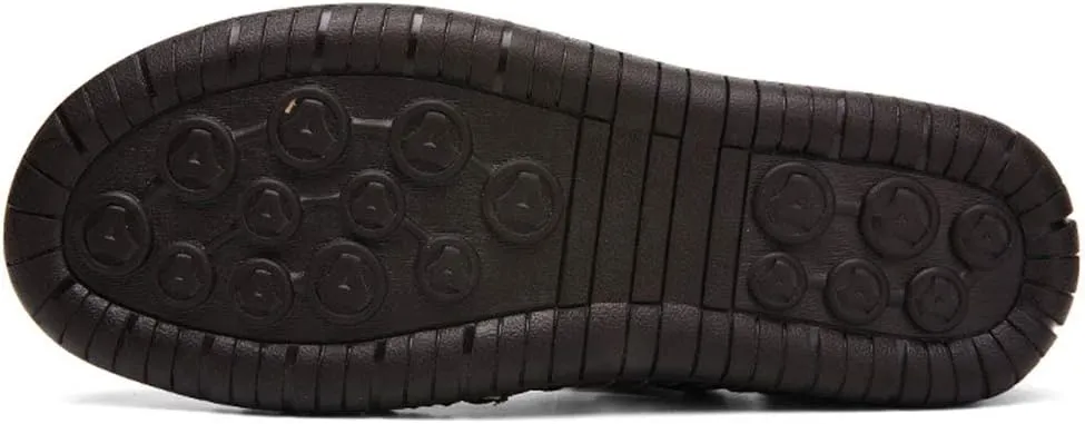 YING LAN Men's Casual Leather Fashion Sandals Closed Toe Outdoor Fisherman Hiking Shoes Lightweight Summer Water Shoes