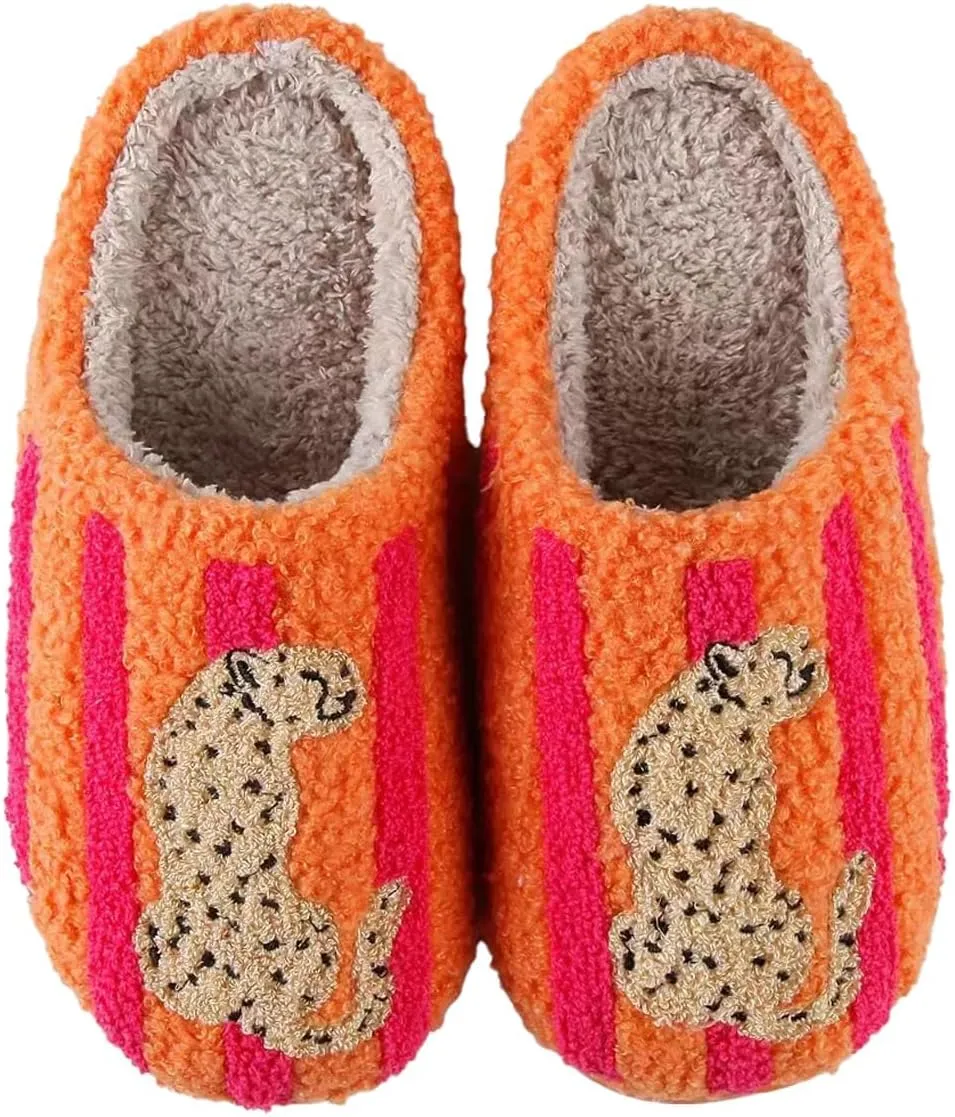 YJEUS Women's House Slippers - Fluffy Plush Memory Foam Indoor Slippers for Ladies