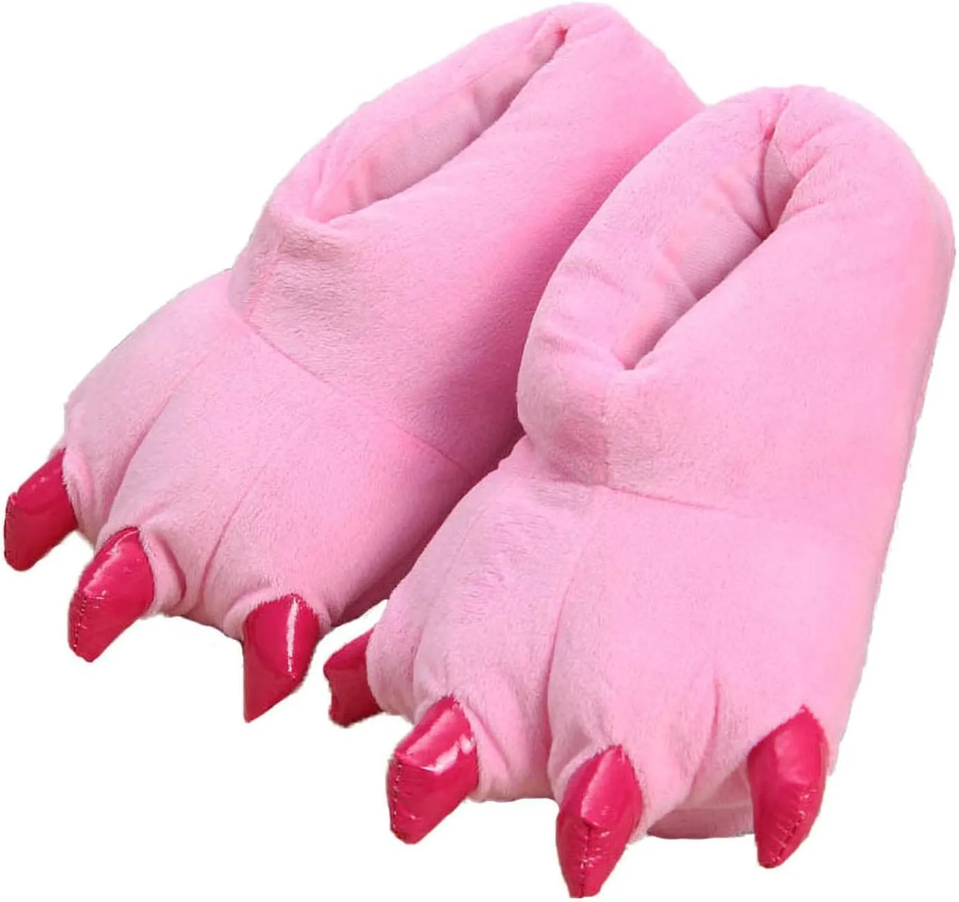 YUNZLAN Unisex Animal Paw Slipper for Men, Women, Boys, Girls, Winter Plush Home Slippers with Non-Slip Sole, Cosplay
