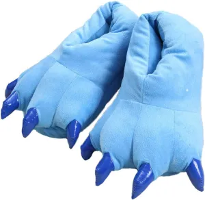 YUNZLAN Unisex Animal Paw Slipper for Men, Women, Boys, Girls, Winter Plush Home Slippers with Non-Slip Sole, Cosplay