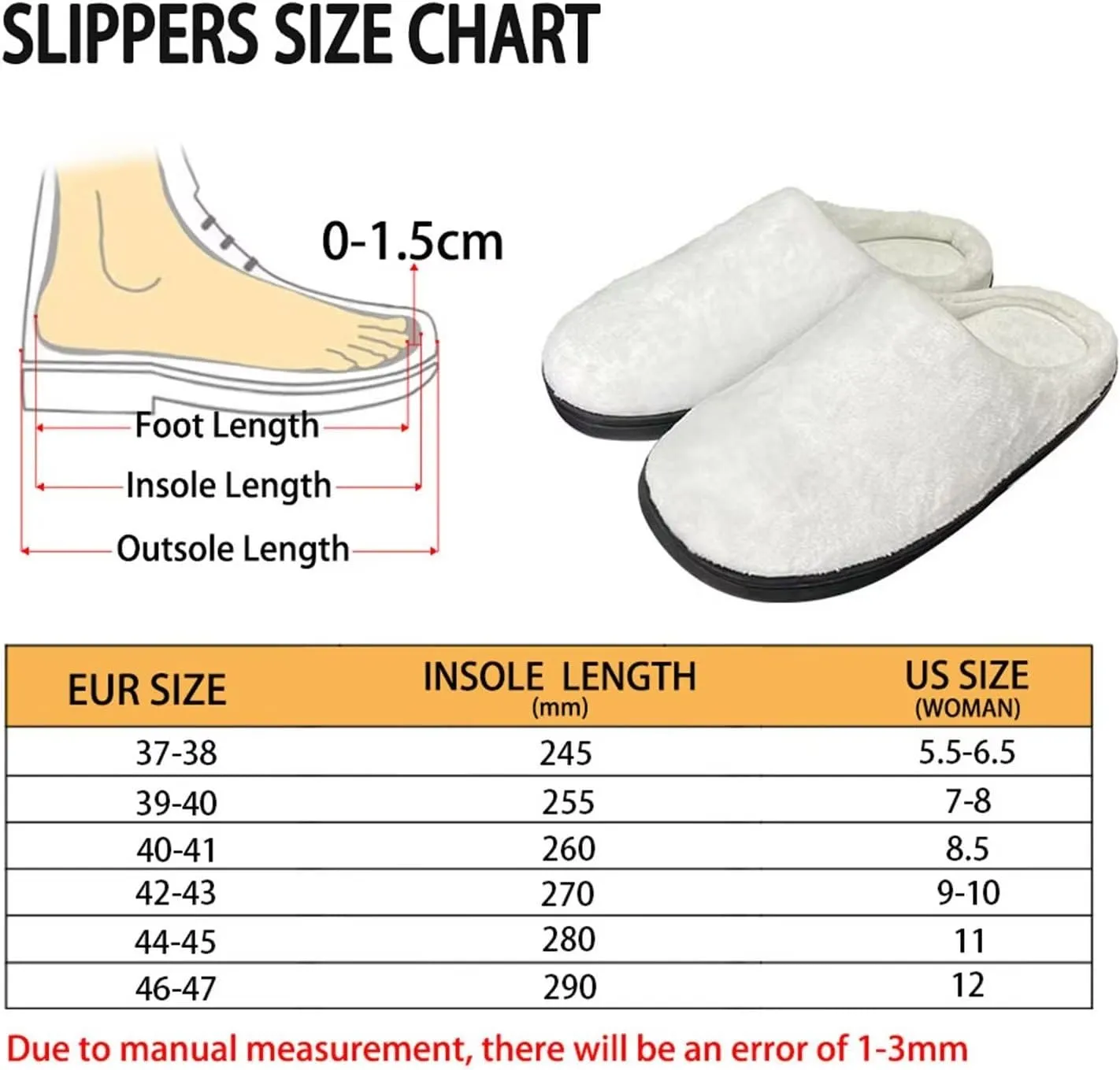 Yzaoxia House Slippers for Women Size 5.5-12 Soft Plush Cozy Bedroom Slippers Indoor Washable