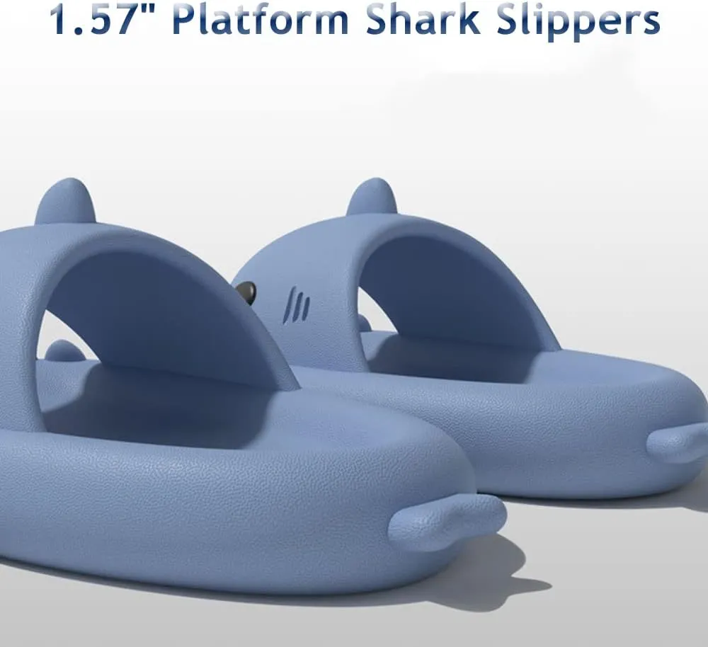 Zureto Shark Slippers, Children's Shark Slippers, Fashionable And Cute, Unisex Indoor And Outdoor EVA Beach Shoes